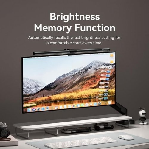 Лампа Vention USB Asymmetric Light Source Gravity-Clip Screen Monitor Light Bar (PDAB0) Black купити в Україні: Київ, Львів, Хмельницький, Тернопіль, Івано-Франківськ | Низька ціна, відгуки, характеристики від TELEMART фото