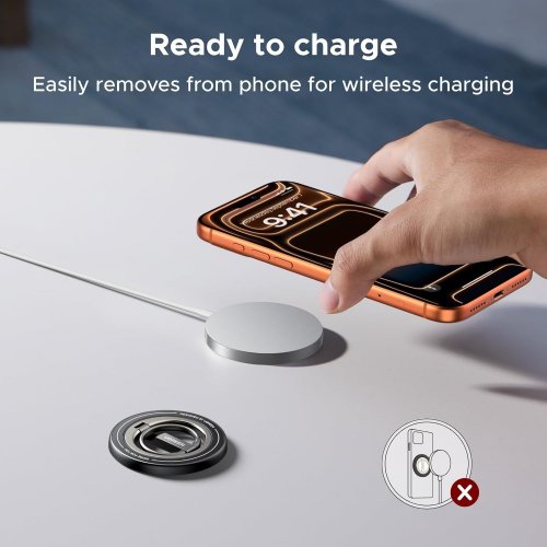 Ugreen LP945 Magnetic Phone Ring Holder (65819) Black купити в Україні: Київ, Львів, Хмельницький, Тернопіль, Івано-Франківськ | Низька ціна, відгуки, характеристики від TELEMART фото