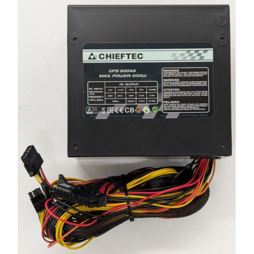 Блок живлення CHIEFTEC Smart 600W (GPS-600A8) (Відновлено продавцем, 857984) купити в Україні: Київ, Львів, Хмельницький, Тернопіль, Івано-Франківськ | Перевірка сумісності, низька ціна, відгуки, характеристики від TELEMART фото