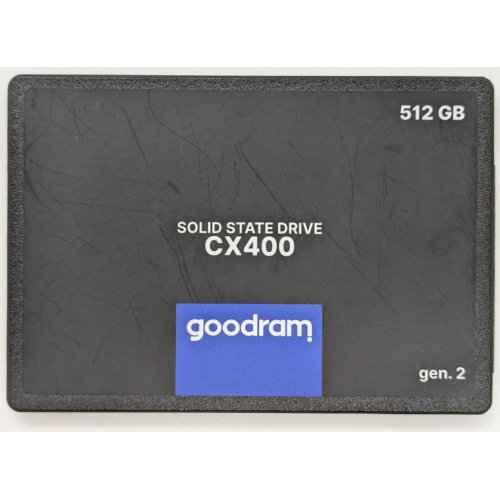 Ssd-диск GoodRAM CX400 Gen.2 3D NAND TLC 512GB 2.5" (SSDPR-CX400-512-G2) (Відновлено продавцем, 857995) купити в Україні: Київ, Львів, Хмельницький, Тернопіль, Івано-Франківськ | Перевірка сумісності, низька ціна, відгуки, характеристики від TELEMART фото