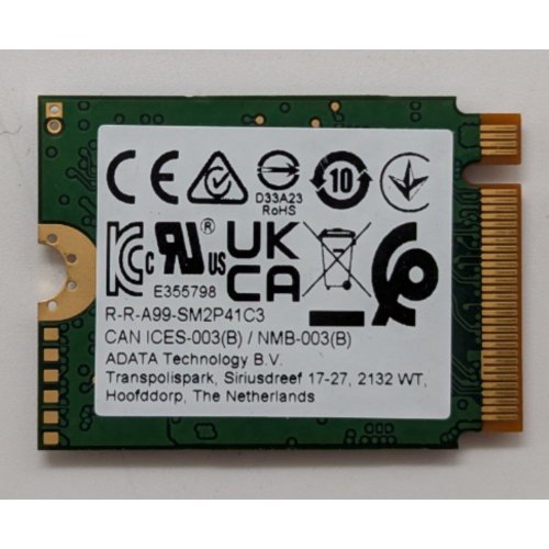 Ssd-диск ADATA 256GB M.2 (2230 PCI-E) (SM2P41C3-256GC2) (Відновлено продавцем, 857997) купити в Україні: Київ, Львів, Хмельницький, Тернопіль, Івано-Франківськ | Перевірка сумісності, низька ціна, відгуки, характеристики від TELEMART фото