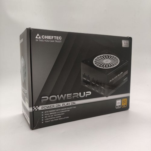 Блок живлення CHIEFTEC PowerUp 750W (GPX-750FC) (Відновлено продавцем, 858049) купити в Україні: Київ, Львів, Хмельницький, Тернопіль, Івано-Франківськ | Перевірка сумісності, низька ціна, відгуки, характеристики від TELEMART фото
