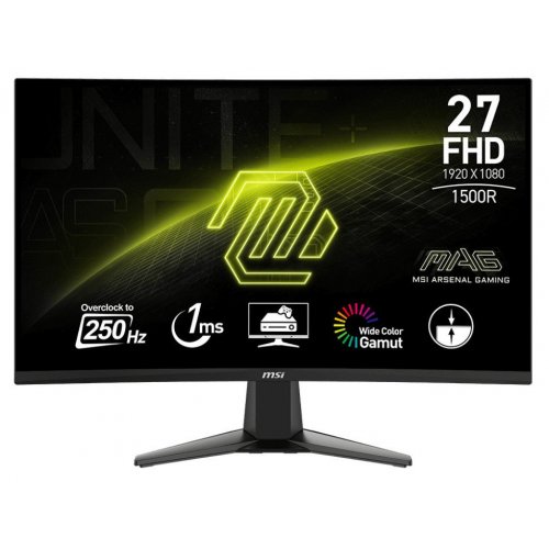 Монітор MSI 27" MAG 27C6X Black (Відновлено продавцем, 858050) купити в Україні: Київ, Львів, Хмельницький, Тернопіль, Івано-Франківськ | Низька ціна, відгуки, характеристики від TELEMART фото