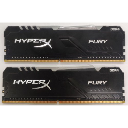 Озп HyperX DDR4 16GB (2x8GB) 2400Mhz Fury RGB (HX424C15FB3AK2/16) (Відновлено продавцем, 858051) купити в Україні: Київ, Львів, Хмельницький, Тернопіль, Івано-Франківськ | Перевірка сумісності, низька ціна, відгуки, характеристики від TELEMART фото