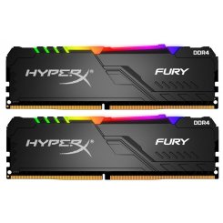 Озу HyperX DDR4 16GB (2x8GB) 2400Mhz Fury RGB (HX424C15FB3AK2/16) (Восстановлено продавцом, 858053)