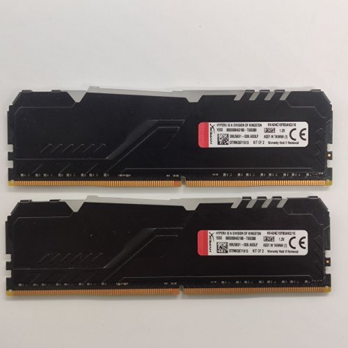 Озу HyperX DDR4 16GB (2x8GB) 2400Mhz Fury RGB (HX424C15FB3AK2/16) (Восстановлено продавцом, 858053) купить в Украине: Киев, Днепр, Харьков, Одесса  | Проверка совместимости, низкая цена, отзывы, характеристики от TELEMART фото