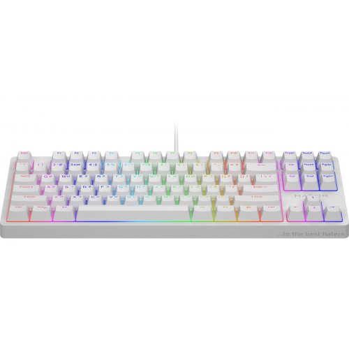 Уцінка клавіатура HATOR Rockfall 2 TKL Mecha Orange (HTK-521) White (Розкрита упаковка, 858215) купити в Україні: Київ, Львів, Хмельницький, Тернопіль, Івано-Франківськ | Низька ціна, відгуки, характеристики від TELEMART фото