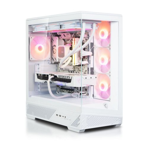 Компьютер Dragon Lucky Lumen Powered_by MSI (RTX5080 + R7 7700) White купить в Украине: Киев, Днепр, Харьков, Одесса  | Низкая цена, отзывы, характеристики от TELEMART фото