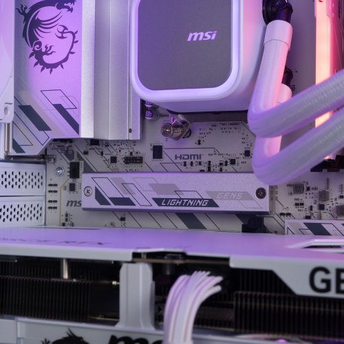 Компьютер Dragon Lucky Lumen Powered_by MSI (RTX5080 + R7 7700) White купить в Украине: Киев, Днепр, Харьков, Одесса  | Низкая цена, отзывы, характеристики от TELEMART фото