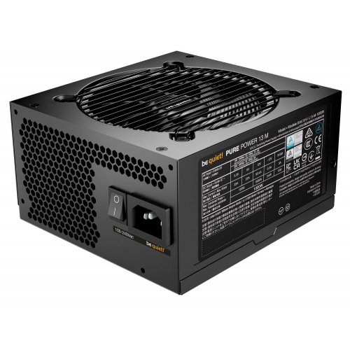 Уценка блок питания Be Quiet! Pure Power 13 M 1000W (BP028EU) (Вскрытая упаковка, 858229) купить в Украине: Киев, Днепр, Харьков, Одесса  | Проверка совместимости, низкая цена, отзывы, характеристики от TELEMART фото