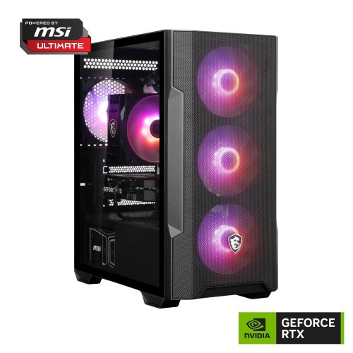 Компьютер Dragon Lucky Shadow Powered_by MSI (RTX5060TI + R5 7500F) Black купить в Украине: Киев, Днепр, Харьков, Одесса  | Низкая цена, отзывы, характеристики от TELEMART фото