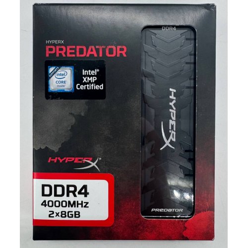 Озу HyperX DDR4 16GB (2x8GB) 4000Mhz Predator (HX440C19PB4K2/16) (Восстановлено продавцом, 858253) купить в Украине: Киев, Днепр, Харьков, Одесса  | Проверка совместимости, низкая цена, отзывы, характеристики от TELEMART фото