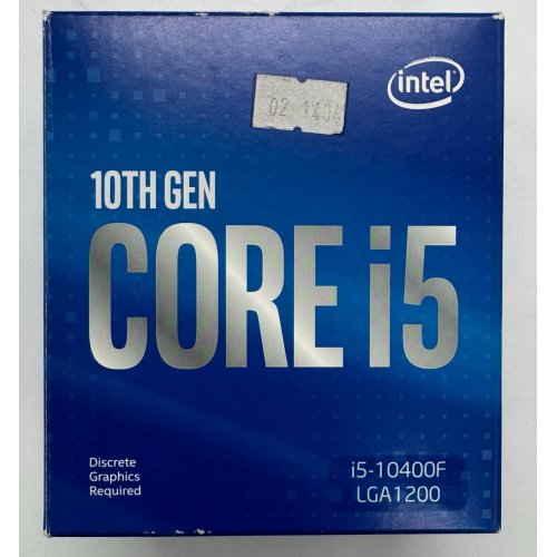 Процесор Intel Core i5-10400F 2.9(4.3)GHz s1200 Box (BX8070110400F) (Відновлено продавцем, 858254) купити в Україні: Київ, Львів, Хмельницький, Тернопіль, Івано-Франківськ | Перевірка сумісності, низька ціна, відгуки, характеристики від TELEMART фото