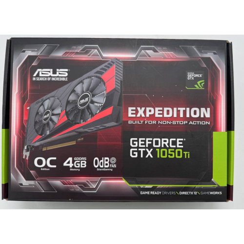 Видеокарта Asus GeForce GTX 1050 Ti Expedition OC 4096MB (EX-GTX1050TI-O4G) (Восстановлено продавцом, 858255) купить в Украине: Киев, Днепр, Харьков, Одесса  | Проверка совместимости, низкая цена, отзывы, характеристики от TELEMART фото