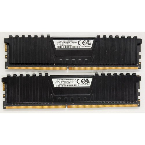 Озу Corsair DDR4 16GB (2x8GB) 3600Mhz Vengeance LPX Black (CMK16GX4M2D3600C16) (Восстановлено продавцом, 858306) купить в Украине: Киев, Днепр, Харьков, Одесса  | Проверка совместимости, низкая цена, отзывы, характеристики от TELEMART фото