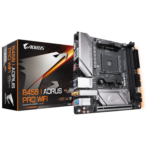 Материнська плата Gigabyte B450 I AORUS PRO WIFI (sAM4, AMD B450) (Відновлено продавцем, 858308) купити в Україні: Київ, Львів, Хмельницький, Тернопіль, Івано-Франківськ | Перевірка сумісності, низька ціна, відгуки, характеристики від TELEMART фото