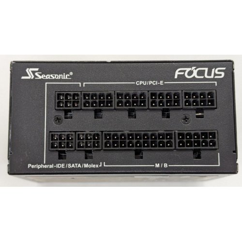 Блок живлення Seasonic Focus SGX 650W (FOCUS-SGX-650) (Відновлено продавцем, 858311) купити в Україні: Київ, Львів, Хмельницький, Тернопіль, Івано-Франківськ | Перевірка сумісності, низька ціна, відгуки, характеристики від TELEMART фото