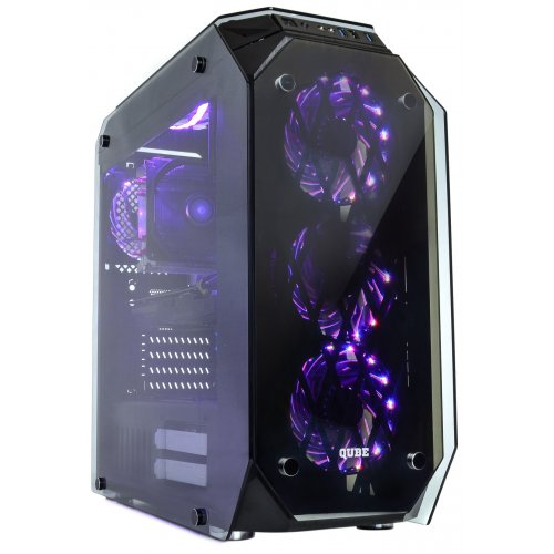 Корпус QUBE Mirror RGB без БП (QBM97_FCNU3) Black (Восстановлено продавцом, 858315) купить в Украине: Киев, Днепр, Харьков, Одесса  | Проверка совместимости, низкая цена, отзывы, характеристики от TELEMART фото