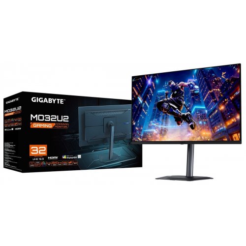 Монітор Gigabyte 31.5" MO32U2 Black купити в Україні: Київ, Львів, Хмельницький, Тернопіль, Івано-Франківськ | Низька ціна, відгуки, характеристики від TELEMART фото