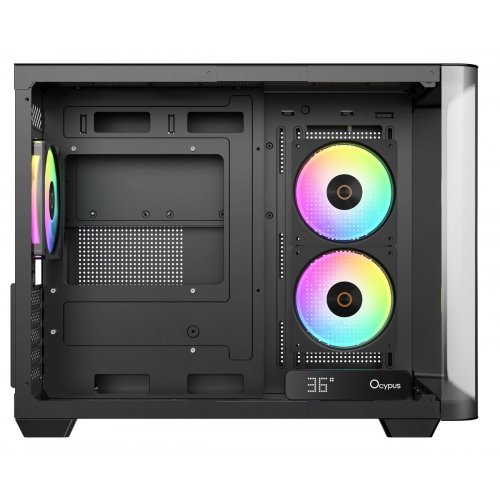 Корпус Ocypus Iota C50 Curve ARGB Tempered Glass без БП (IOTA-C50-BKD300CD-GL) Black купить в Украине: Киев, Днепр, Харьков, Одесса  | Проверка совместимости, низкая цена, отзывы, характеристики от TELEMART фото