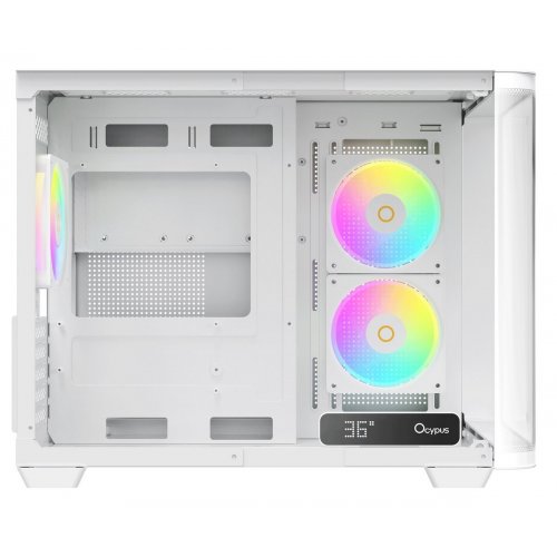 Корпус Ocypus Iota C50 Curve ARGB Tempered Glass без БП (IOTA-C50-WHD300CD-GL) White купить в Украине: Киев, Днепр, Харьков, Одесса  | Проверка совместимости, низкая цена, отзывы, характеристики от TELEMART фото