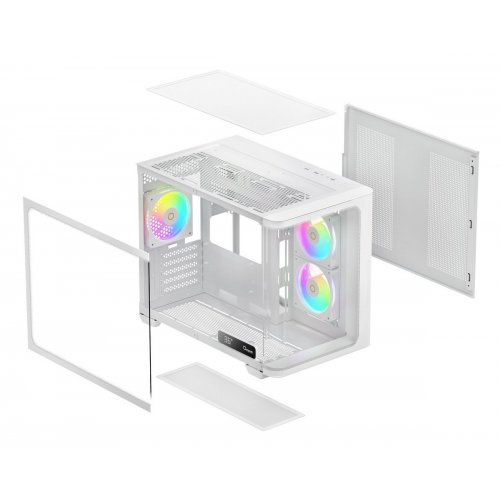 Корпус Ocypus Iota C50 Curve ARGB Tempered Glass без БП (IOTA-C50-WHD300CD-GL) White купить в Украине: Киев, Днепр, Харьков, Одесса  | Проверка совместимости, низкая цена, отзывы, характеристики от TELEMART фото