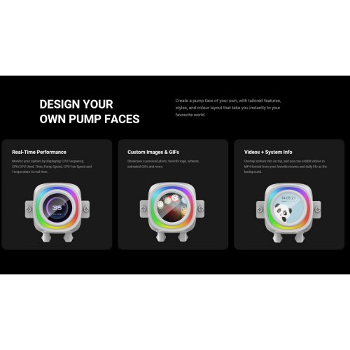 Готовая СВО ID-Cooling FX360 LCD White купить в Украине: Киев, Днепр, Харьков, Одесса  | Проверка совместимости, низкая цена, отзывы, характеристики от TELEMART фото