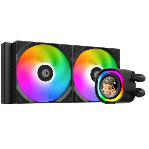 Готовая СВО ID-Cooling FX240 LCD Black купить в Украине: Киев, Днепр, Харьков, Одесса  | Проверка совместимости, низкая цена, отзывы, характеристики от TELEMART фото