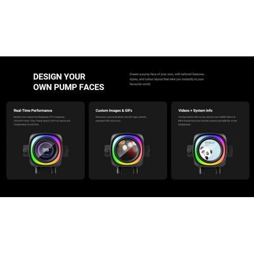 Готовая СВО ID-Cooling FX240 LCD Black купить в Украине: Киев, Днепр, Харьков, Одесса  | Проверка совместимости, низкая цена, отзывы, характеристики от TELEMART фото