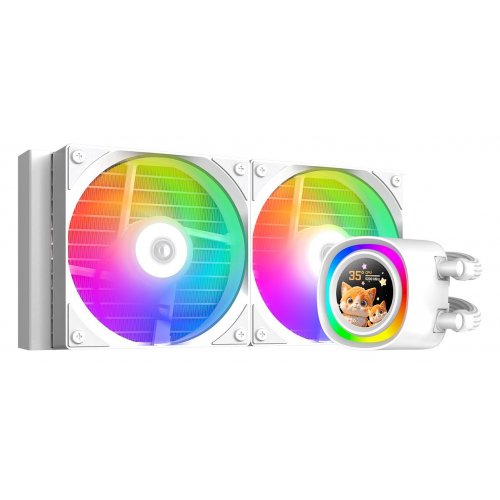 Готовая СВО ID-Cooling FX240 LCD White купить в Украине: Киев, Днепр, Харьков, Одесса  | Проверка совместимости, низкая цена, отзывы, характеристики от TELEMART фото
