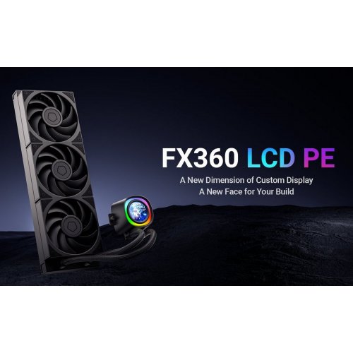 Готовая СВО ID-Cooling FX360 LCD PE Black купить в Украине: Киев, Днепр, Харьков, Одесса  | Проверка совместимости, низкая цена, отзывы, характеристики от TELEMART фото