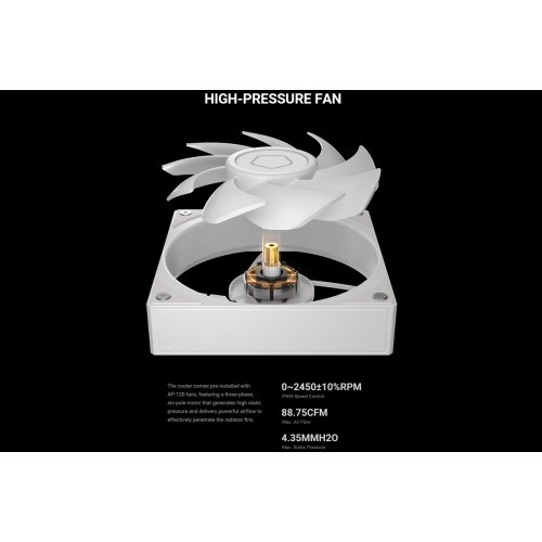 Готовая СВО ID-Cooling FX360 LCD PE White купить в Украине: Киев, Днепр, Харьков, Одесса  | Проверка совместимости, низкая цена, отзывы, характеристики от TELEMART фото