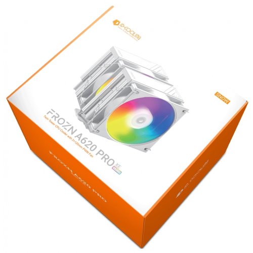 Кулер ID-Cooling Frozn A620 PRO XE ARGB Snow купити в Україні: Київ, Львів, Хмельницький, Тернопіль, Івано-Франківськ | Перевірка сумісності, низька ціна, відгуки, характеристики від TELEMART фото