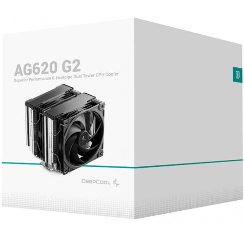Кулер Deepcool AG620 G2 (R-AG620-BKNPMG2-G) Black купити в Україні: Київ, Львів, Хмельницький, Тернопіль, Івано-Франківськ | Перевірка сумісності, низька ціна, відгуки, характеристики від TELEMART фото