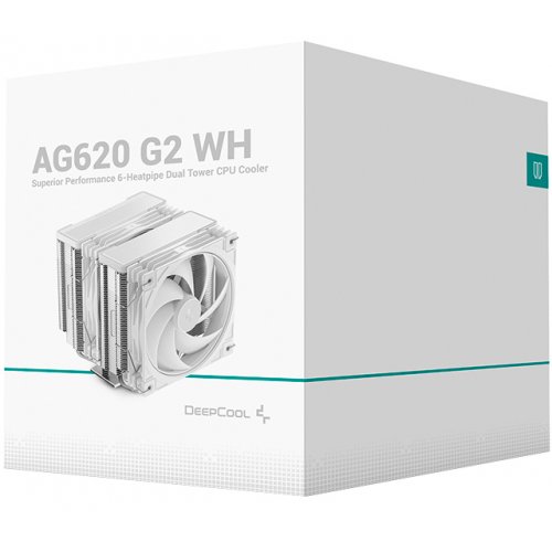 Кулер Deepcool AG620 G2 (R-AG620-WHNPMG2-G) White купити в Україні: Київ, Львів, Хмельницький, Тернопіль, Івано-Франківськ | Перевірка сумісності, низька ціна, відгуки, характеристики від TELEMART фото