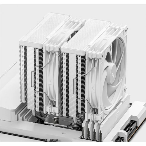 Кулер Deepcool AG620 G2 (R-AG620-WHNPMG2-G) White купити в Україні: Київ, Львів, Хмельницький, Тернопіль, Івано-Франківськ | Перевірка сумісності, низька ціна, відгуки, характеристики від TELEMART фото