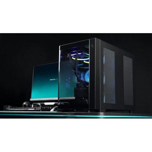 Корпус Deepcool CG530U 4F Tempered Glass без БП (R-CG530U-BKAGA4-G) Black купить в Украине: Киев, Днепр, Харьков, Одесса  | Проверка совместимости, низкая цена, отзывы, характеристики от TELEMART фото