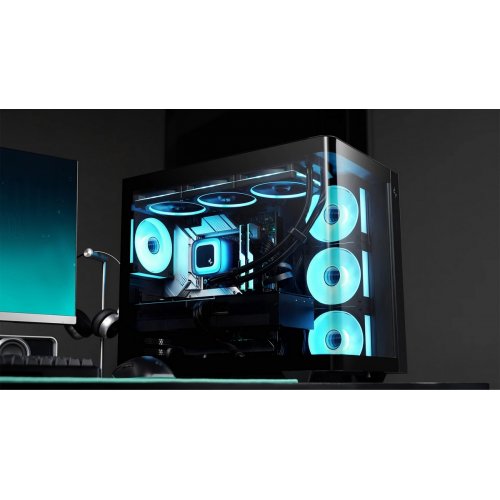 Корпус Deepcool CG530U 4F Tempered Glass без БП (R-CG530U-BKAGA4-G) Black купить в Украине: Киев, Днепр, Харьков, Одесса  | Проверка совместимости, низкая цена, отзывы, характеристики от TELEMART фото