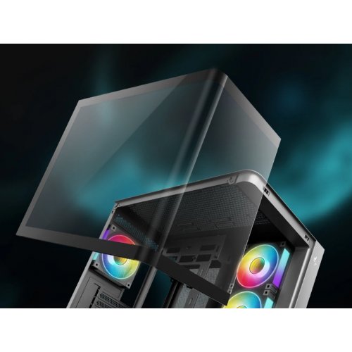 Корпус Deepcool CG530U 4F Tempered Glass без БП (R-CG530U-BKAGA4-G) Black купить в Украине: Киев, Днепр, Харьков, Одесса  | Проверка совместимости, низкая цена, отзывы, характеристики от TELEMART фото