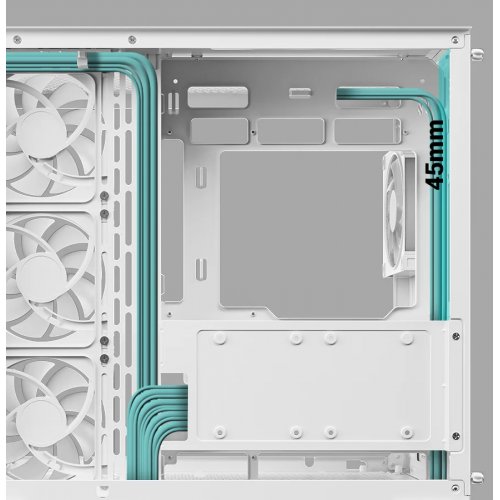 Корпус Deepcool CG530U 4F Tempered Glass без БП (R-CG530U-WHAGA4-G) White купить в Украине: Киев, Днепр, Харьков, Одесса  | Проверка совместимости, низкая цена, отзывы, характеристики от TELEMART фото