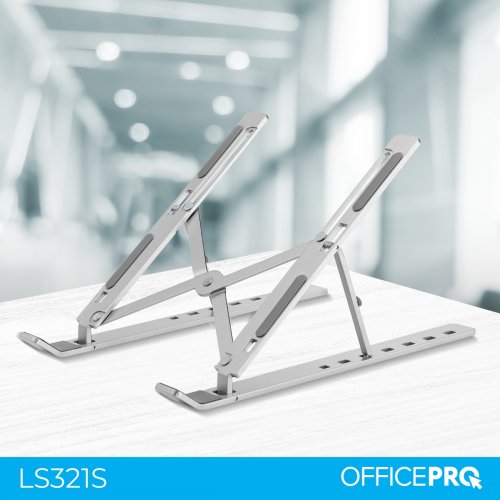 Підставка для ноутбука OfficePro LS321 Silver купити в Україні: Київ, Львів, Хмельницький, Тернопіль, Івано-Франківськ | Низька ціна, відгуки, характеристики від TELEMART фото