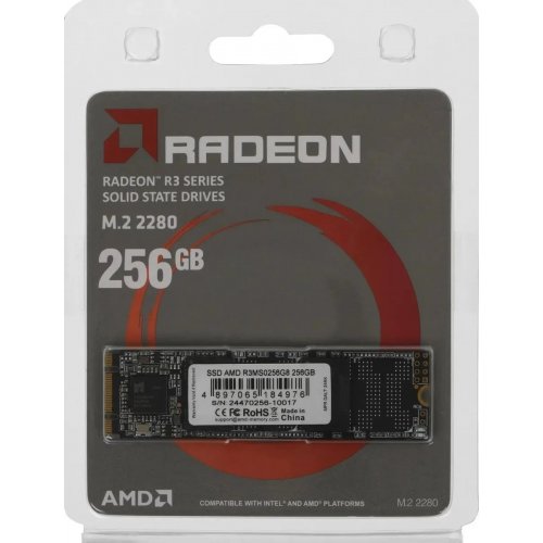 Уцінка ssd-диск AMD Radeon R3 3D NAND 256GB M.2 (2280 SATA) (R3MS0256G8) (Розкрита упаковка, 858669) купити в Україні: Київ, Львів, Хмельницький, Тернопіль, Івано-Франківськ | Перевірка сумісності, низька ціна, відгуки, характеристики від TELEMART фото