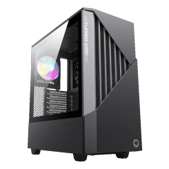 Корпус GAMEMAX Contac COC ARGB Tempered Glass без БП Black/Grey (Восстановлено продавцом, 858681)