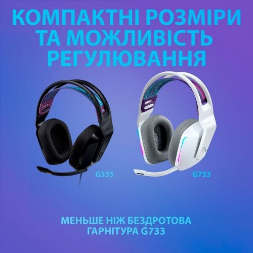 Уцінка навушники Logitech G335 Gaming (981-000978) Black (Розкрита упаковка, 858696) купити в Україні: Київ, Львів, Хмельницький, Тернопіль, Івано-Франківськ | Низька ціна, відгуки, характеристики від TELEMART фото