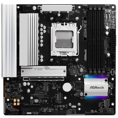 Уценка материнская плата AsRock A620AM Pro RS (sAM5, AMD A620A) (Вскрытая упаковка, 858740) купить в Украине: Киев, Днепр, Харьков, Одесса  | Проверка совместимости, низкая цена, отзывы, характеристики от TELEMART фото