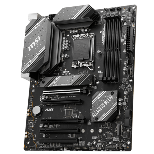 Уценка материнская плата MSI B760 GAMING PLUS WIFI (s1700, Intel B760) (Вскрытая упаковка, 858742) купить в Украине: Киев, Днепр, Харьков, Одесса  | Проверка совместимости, низкая цена, отзывы, характеристики от TELEMART фото