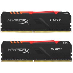 Озу HyperX DDR4 16GB (2x8GB) 3600Mhz Fury RGB (HX436C17FB3AK2/16) (Восстановлено продавцом, 858857)