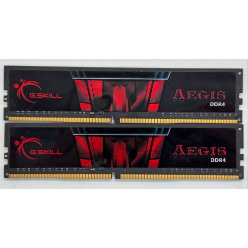 Озу G.Skill DDR4 16GB (2x8GB) 3200Mhz Aegis (F4-3200C16D-16GIS) (Восстановлено продавцом, 858863) купить в Украине: Киев, Днепр, Харьков, Одесса  | Проверка совместимости, низкая цена, отзывы, характеристики от TELEMART фото
