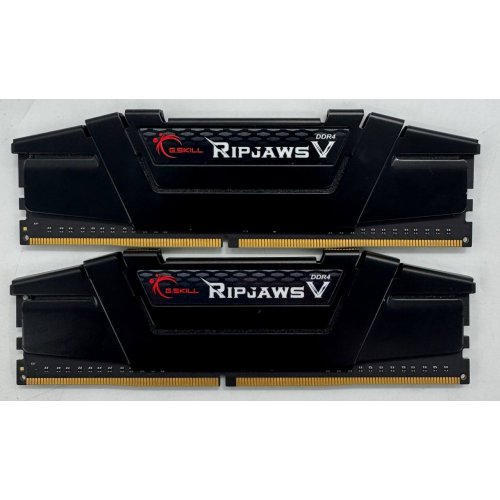 Озу G.Skill DDR4 16GB (2x8GB) 3200Mhz Ripjaws V (F4-3200C16D-16GVKB) (Восстановлено продавцом, 858906) купить в Украине: Киев, Днепр, Харьков, Одесса  | Проверка совместимости, низкая цена, отзывы, характеристики от TELEMART фото
