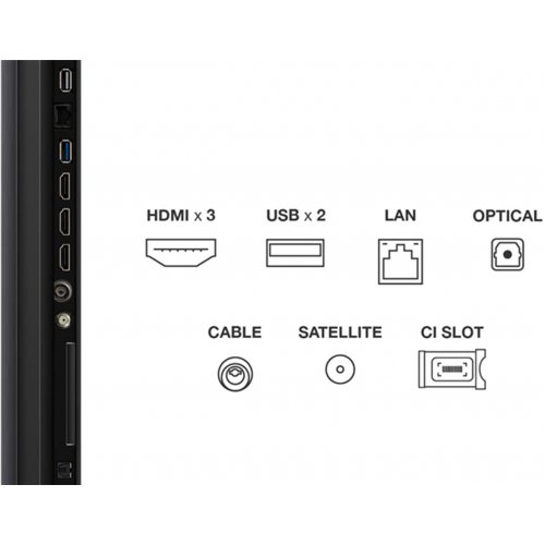 Телевізор TCL 50" 50C6KS Black купити в Україні: Київ, Львів, Хмельницький, Тернопіль, Івано-Франківськ | Низька ціна, відгуки, характеристики від TELEMART фото